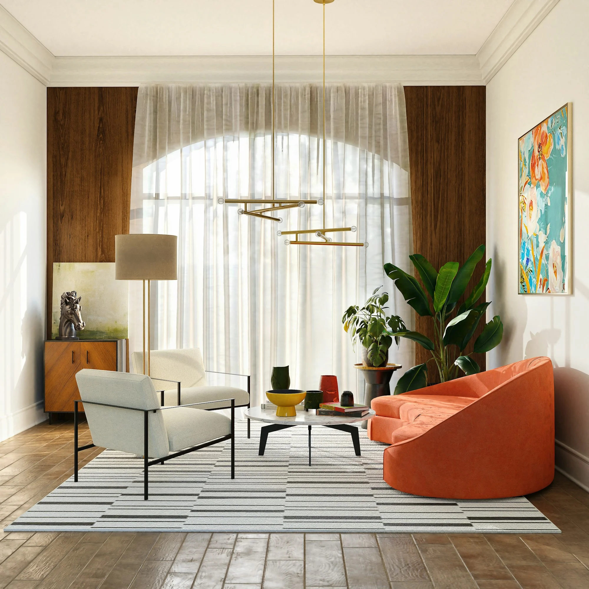 Illustrative sunlit interior, not a property listing